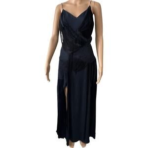 NWT Haute Hippie Evenings 1920s Inspired Silk Draped Lace Fringe Gown (2)